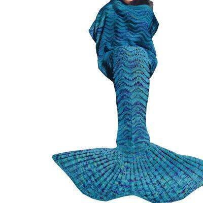 美人鱼尾巴毯子睡袋人鱼休闲鱼尾飘窗空调沙发休闲毯