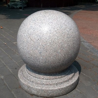 广场止步石球石雕石石雕离石小区石隔石阻车挡车石雕