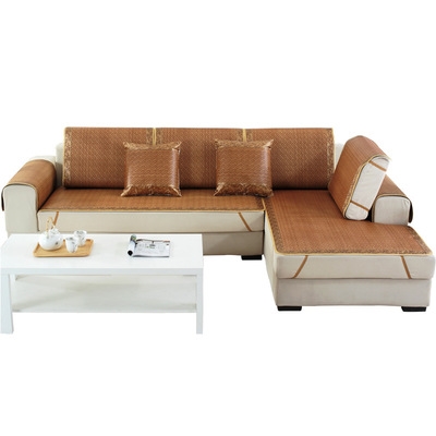 新款夏季竹藤夏天客厅防滑席垫丝凉沙发套