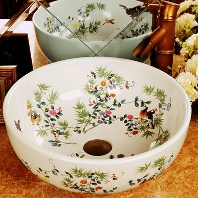 洗脚陶瓷脚盆池足浴盆洗手盆拖地盆沐足泡脚家用台上盆