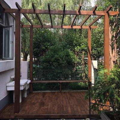 铝合金葡萄架户外庭院设计别墅阳台遮雨雨棚花园仿木花架