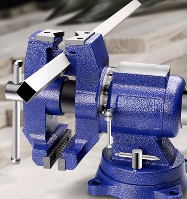 小型钳子家用虎钳夹持压力管子五金工具夹子钻台台虎钳