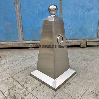 不锈钢路停车场户外公路地锥隔离警示柱子挡道挡车路锥