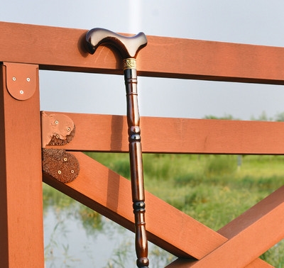 防滑老人吉祥祝寿怀旧拐杖登山杖木头登山杖