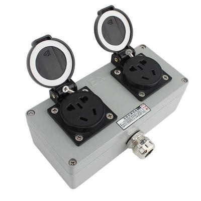 插座电源墙壁220v10a安检消防厂房防水五孔工业电源插座