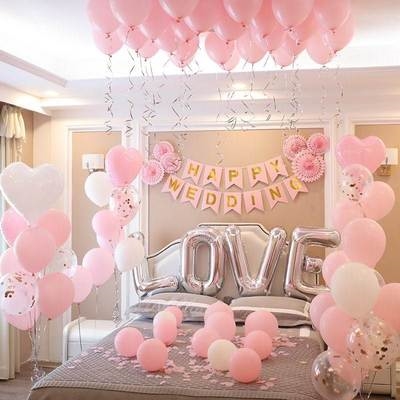 喜字结婚婚房装饰全套天花板新房屋内客厅墙壁气球