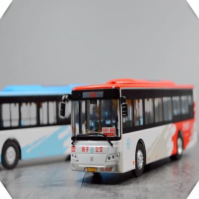 1:64 申沃客车 南京公交666路 南京公交d1路 公交巴士模型