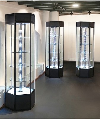 展示柜置物架红酒户外饰品烟草六角展品零售店玻璃柜商用展示柜