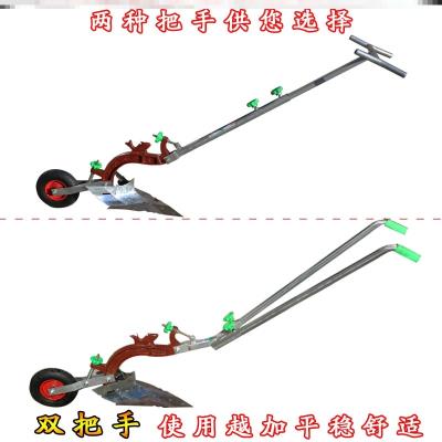 手拉犁单人犁地铧式犁手推便携犁田车耕种器耕地工具新款机械优质