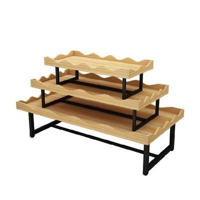 超市中间摆放货架阶梯式文具店展示架大容量加厚孕婴商用展示柜