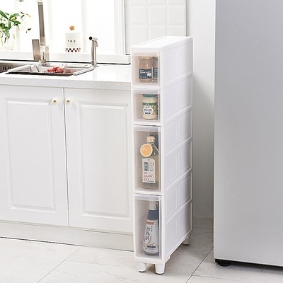 胶柜桶m夹缝收纳柜厨房窄架塑料多层整理架卫生间缝隙置物架收纳