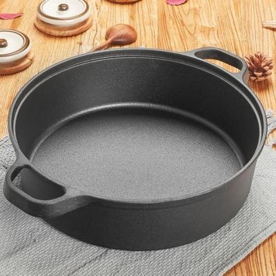铸铁煎饼烙饼家用涂层煎锅锅无加厚铁锅平底锅煎锅