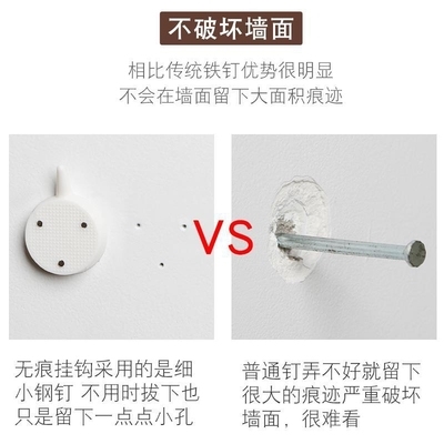 装饰画结婚钉子壁纸墙钉墙纸家用挂墙固定无痕挂钩