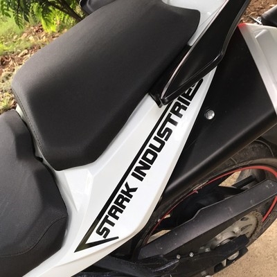 摩托车反光贴纸改装黄龙尾翼拉花踏板踏板车车边贴纸