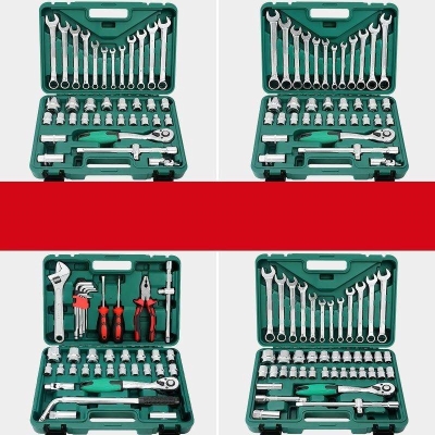 小车快速家用工具箱便捷五金工具套装便携式车间套筒组合套装