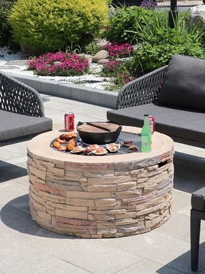 烧烤户外木柴火盆花园别墅庭院家用无烟烧烤炉