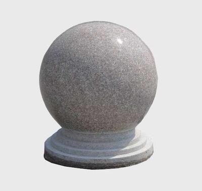 大理石摆件球门石头阻车花岗岩墩子圆球石墩子广场石雕