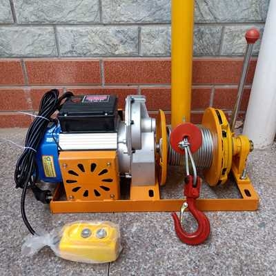 室内吊机220v家用装修小吊机吊粮吊门门窗电动卷扬机