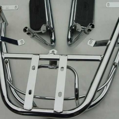 迅鹰加重加粗电动车摩托车保险杠护杠踏板尾架货架货架