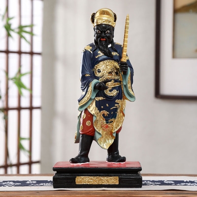 佛像供奉16寸文武判官神像38cm文判武树脂居家摆件
