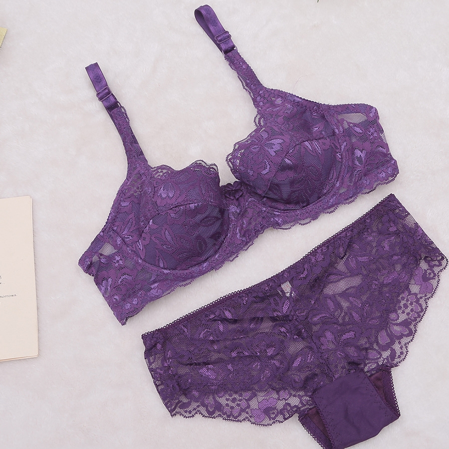蕾丝内衣超薄激情丰胸情趣透明胸罩全透文胸文胸
