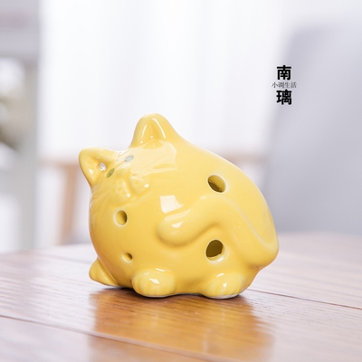 初学入门陶笛6孔中音卡通招财猫儿童玩具早教早教乐陶笛