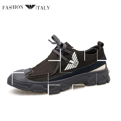 正品利登阿玛尼男鞋官网春秋季新款皮鞋男户外休闲鞋子男百.