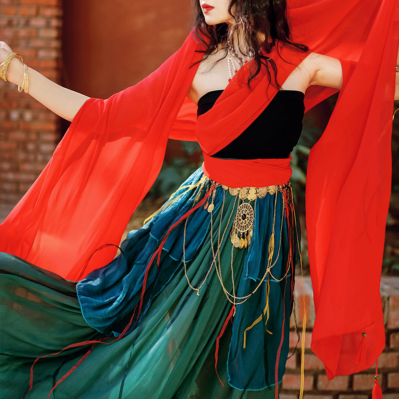 西域舞姬敦煌飞天异域风情古典演出演出服服装中国民族服装