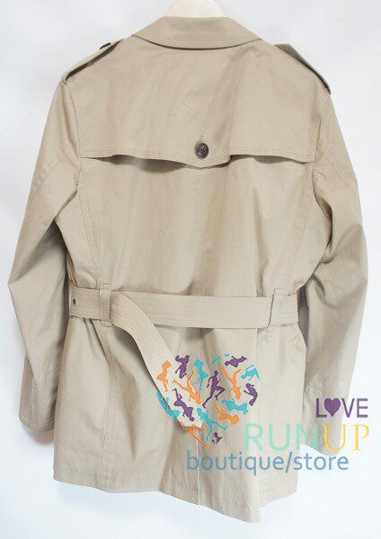 日本三阳burblacklabel老款折扣黑标红内衬中款修身风衣