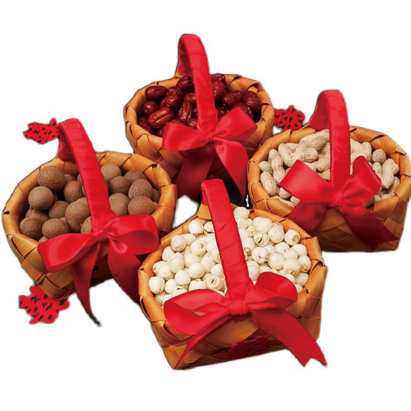 结婚用品大全婚房布置装饰创意干果喜糖早生创意礼盒