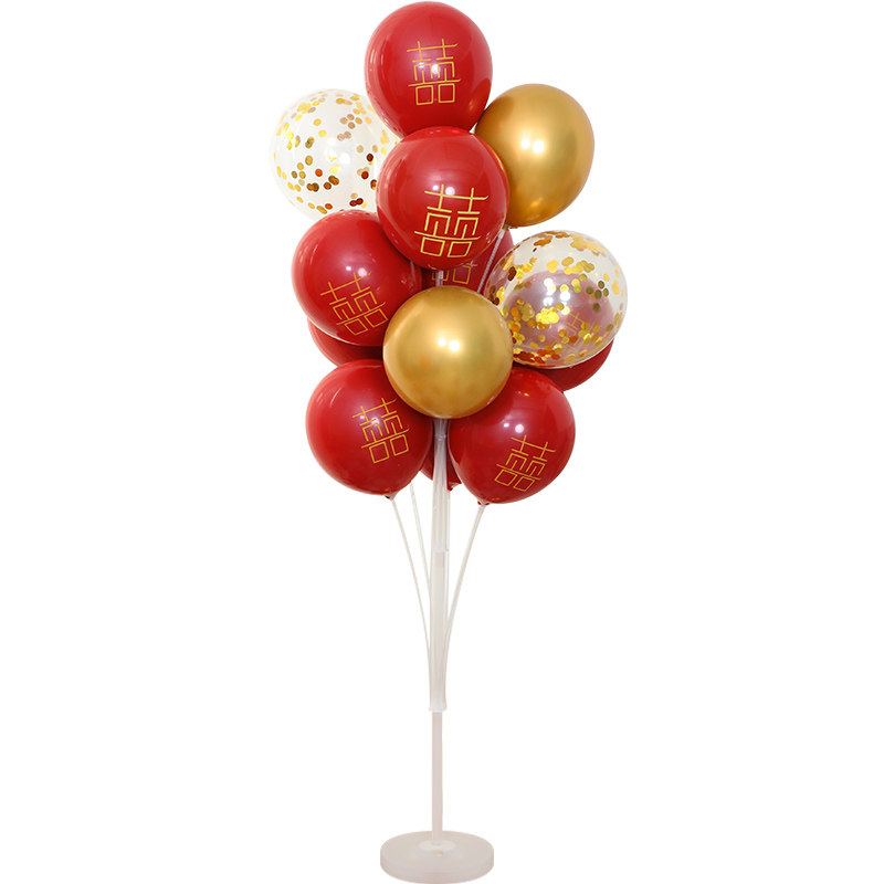 装饰结婚气球桌飘固定底座杆子地飘气球