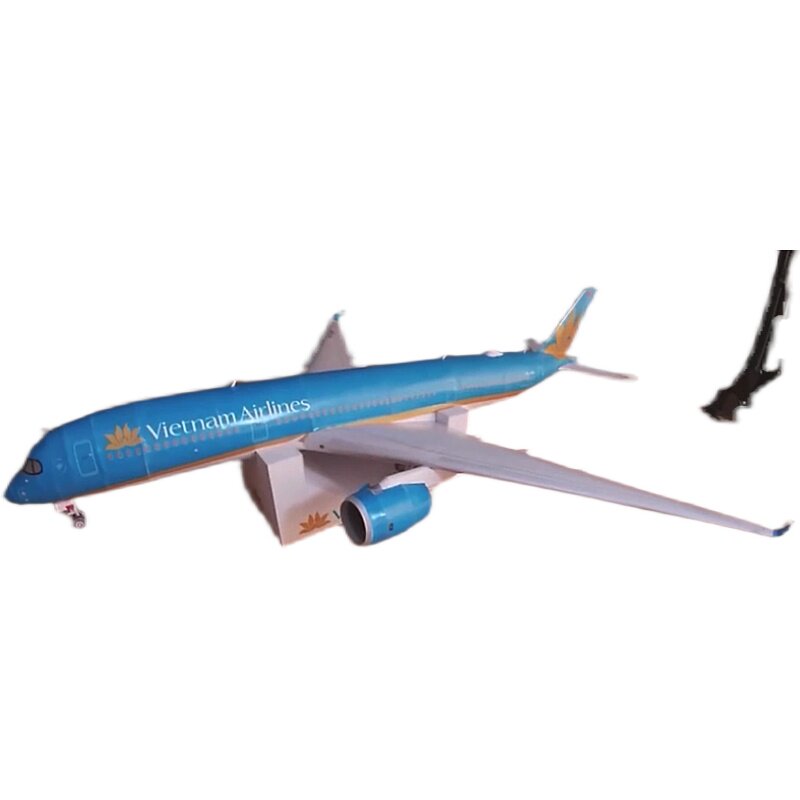 送胶水1 120纸模型a350客飞机diy手工中国海南泰英国亚韩汉莎航空