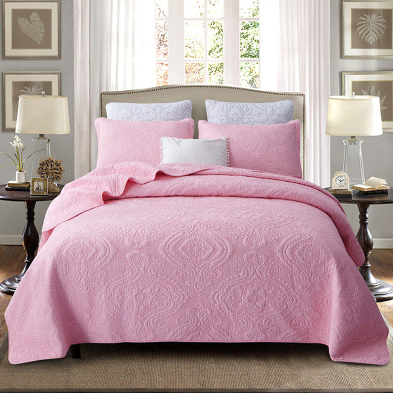 韩国进口床单加厚夹棉绗缝花纹双人床柔软水洗床单