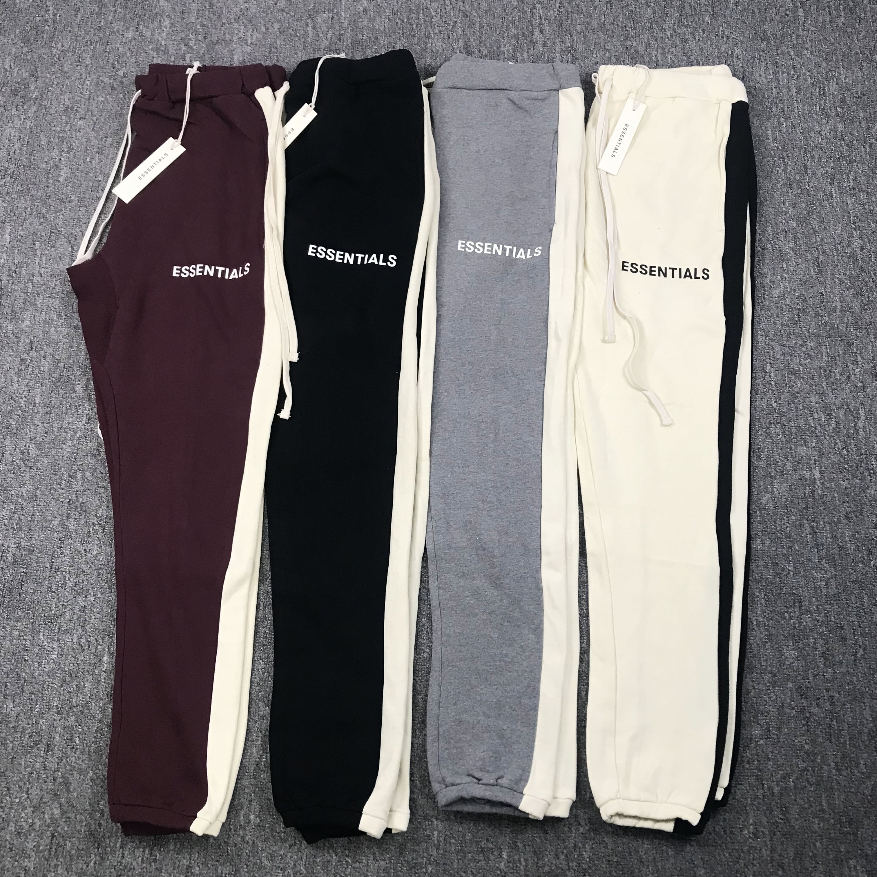 fearofgod复线fogessentials拼色织带休闲长裤休闲裤