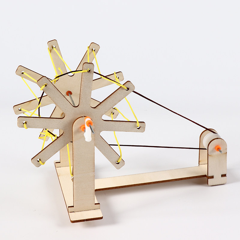 小学生手工幼儿园古代纺织机diy儿童小学科学实验