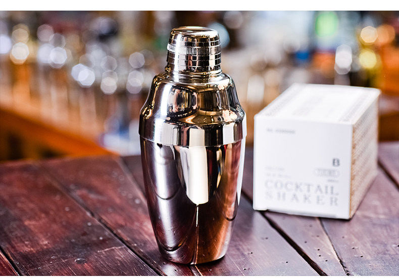 酒器雪克壶yukiwa日式三段酒壶英式360ml调酒器