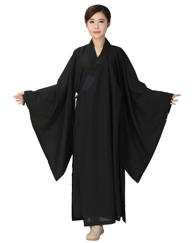 僧服长褂佛衣居士服女长袖海清禅修男佛系台包邮民族服装