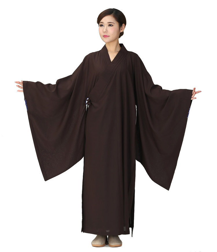 僧服长褂佛衣居士服女长袖海清禅修男佛系台包邮民族服装