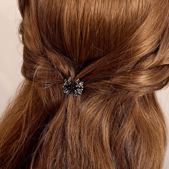 头上戴的饰品女带钻钻刘海发夹韩国盘发卡头饰发饰成人抓夹子小号