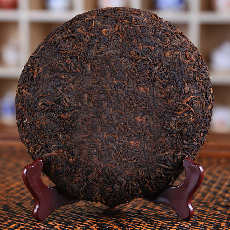 云南普洱茶熟普紧压大叶种晒毛茶普洱