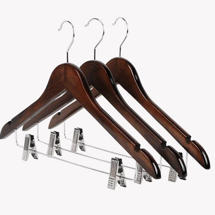 衣架实木裤架男士复古西装套装衣挂服装店酒店衣架
