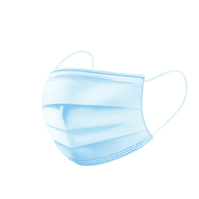 康力医疗医用外科儿童口罩女5只包蓝色一次性无纺布口罩