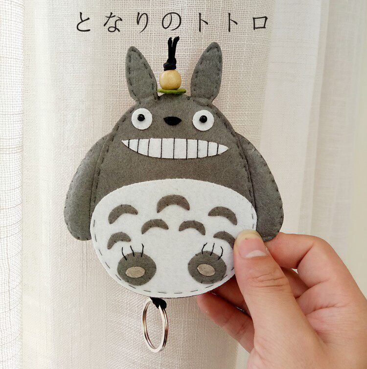 索芙兰裁剪织布手工布艺diy材料宫崎骏龙猫钥匙包缝纫diy材料套装