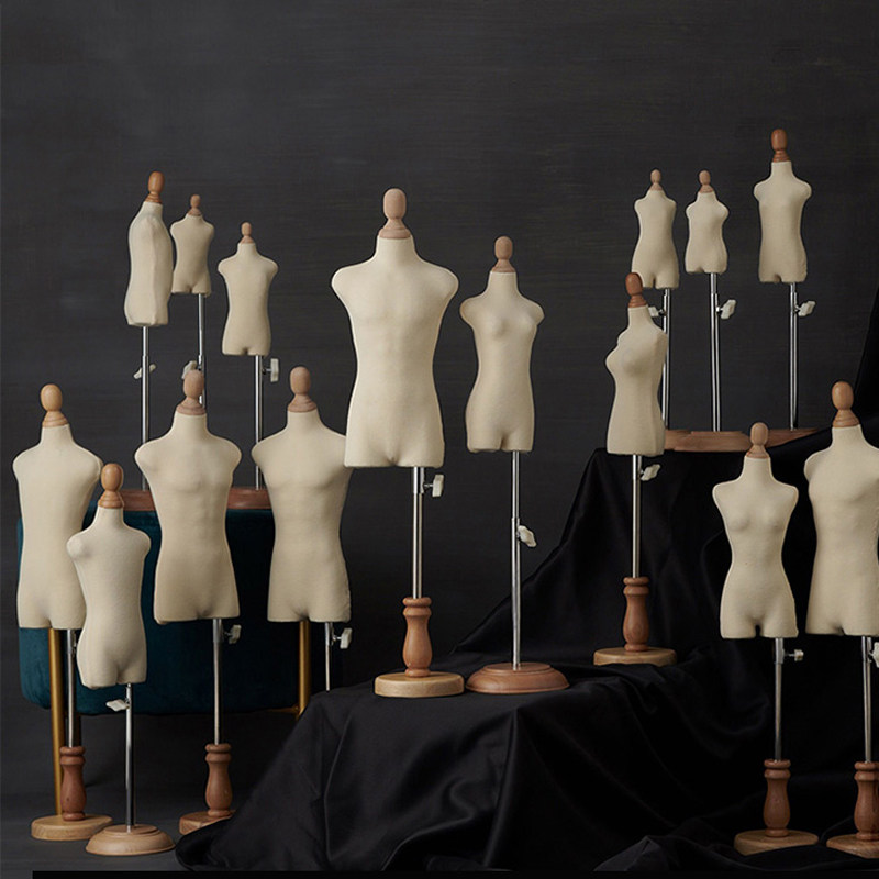 裁剪小人台男女娃衣服服装半身支架模特迷你裁剪人台