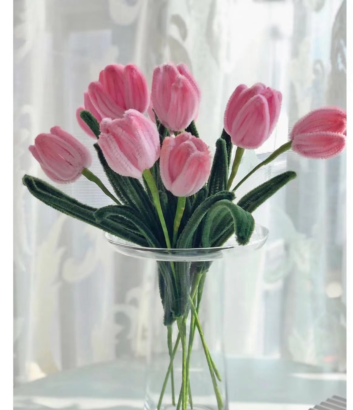 加密扭扭花束diy手工儿童彩色毛条材料郁金香其他手工制作