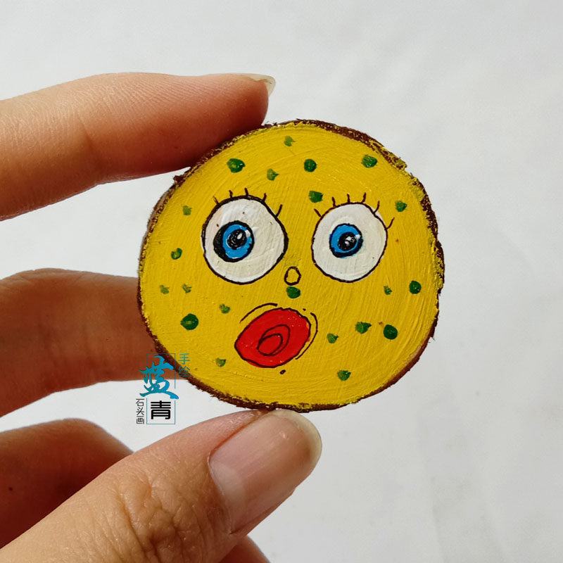 哆啦手工diy儿童卡通摆件装饰客厅木片天然其他特色工艺品