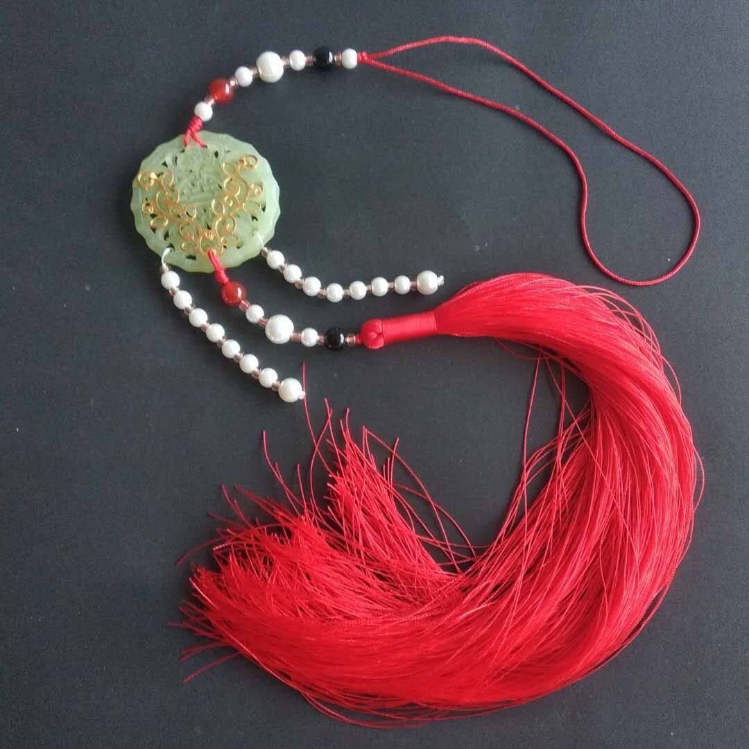 古风汉服腰佩双面岫玉婚礼秀禾玉佩流苏男女其它首饰