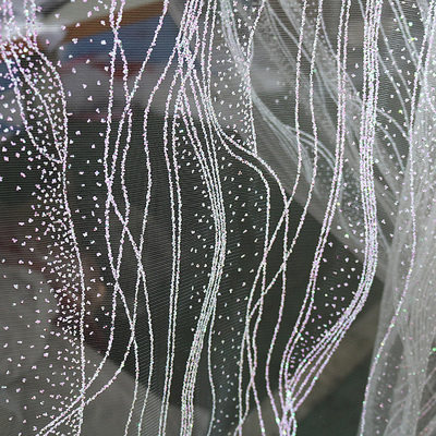 金纱婚庆道具烫金波纹纱撒婚礼铁艺网纱服装面料吊顶纱幔