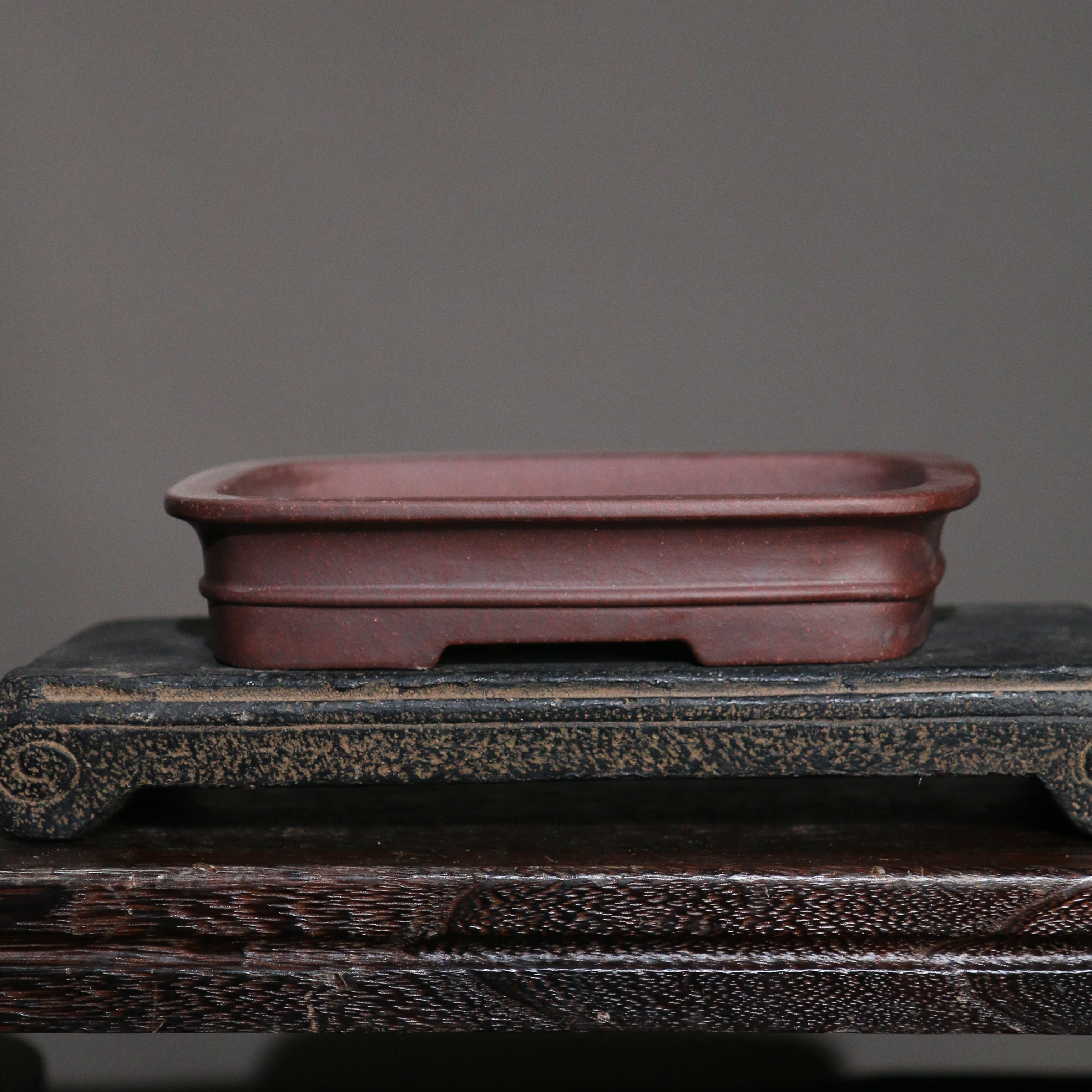 花盆紫砂长方形盆景菖蒲原矿手工仿古孙伟名家花盆