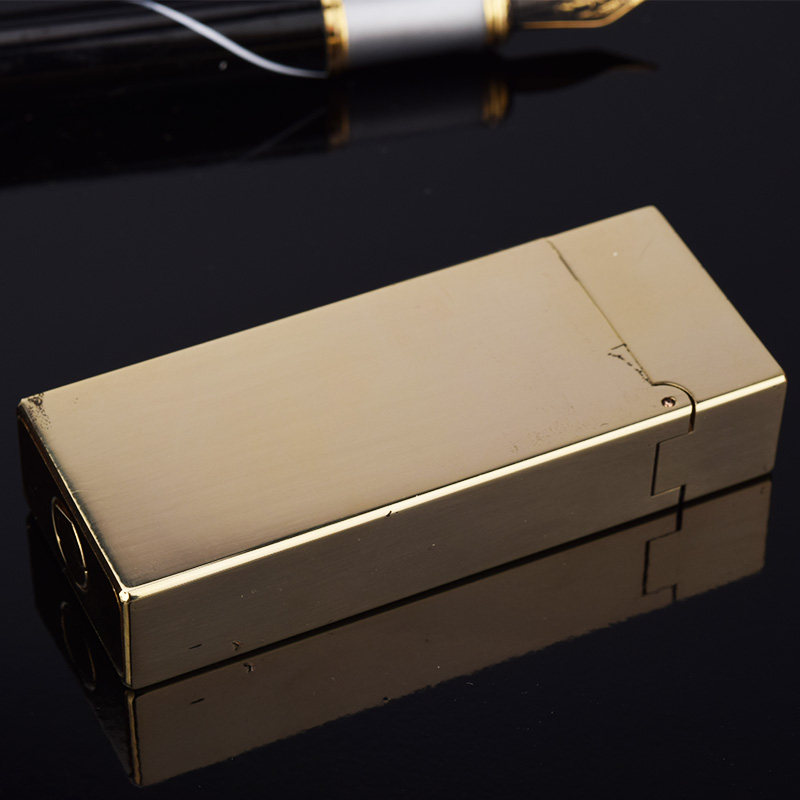 个性quercia原创手工窄机纤巧巧版侧滑煤油打火机煤油打火机